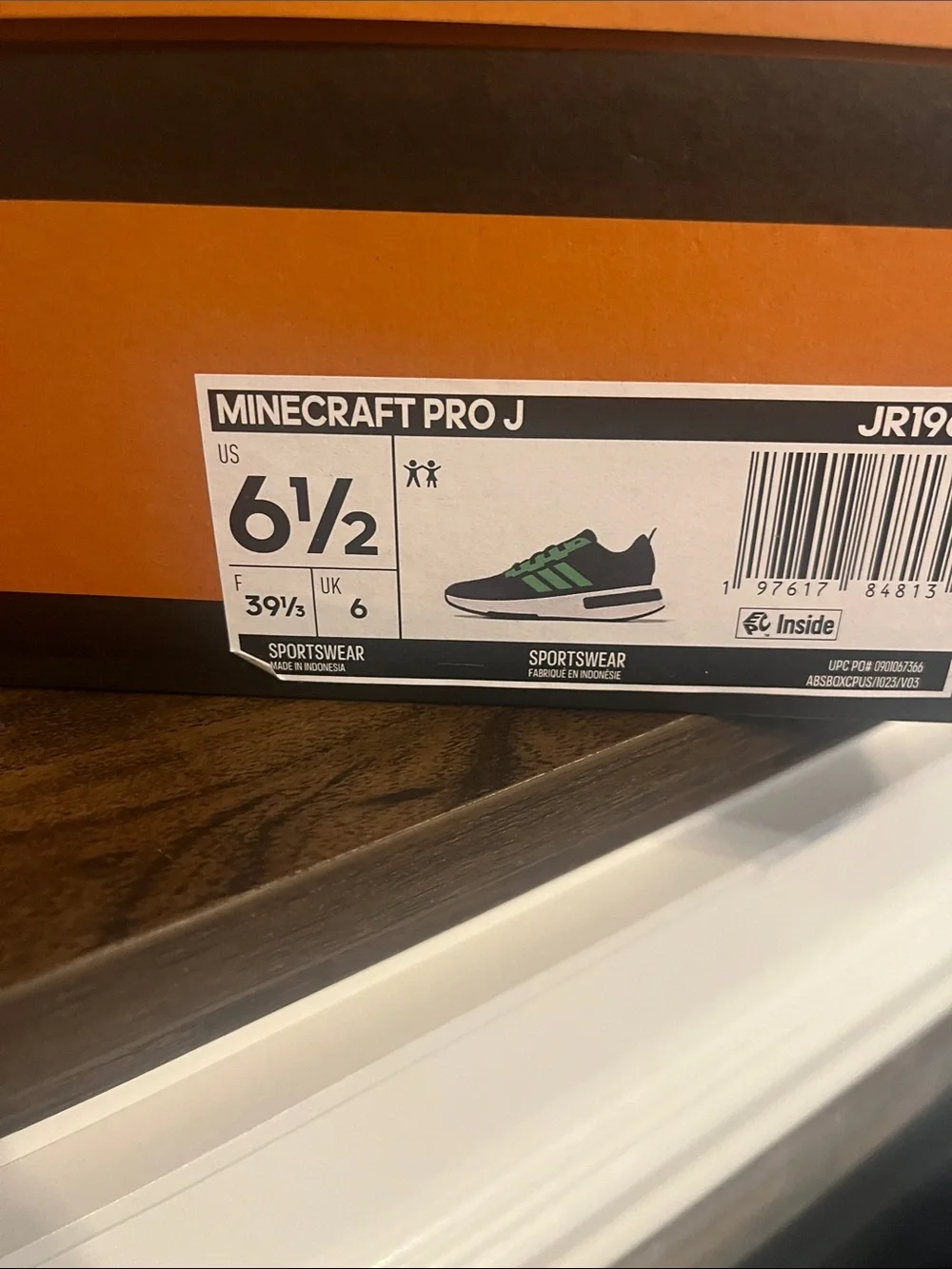 adidas Black & Neon Green Minecraft Sneakers